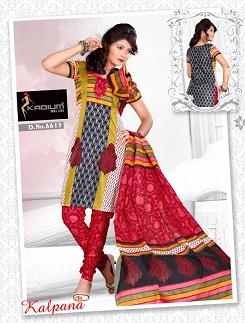 Ladies Cotton Red Suits Manufacturer Supplier Wholesale Exporter Importer Buyer Trader Retailer in Jetpur Gujarat India